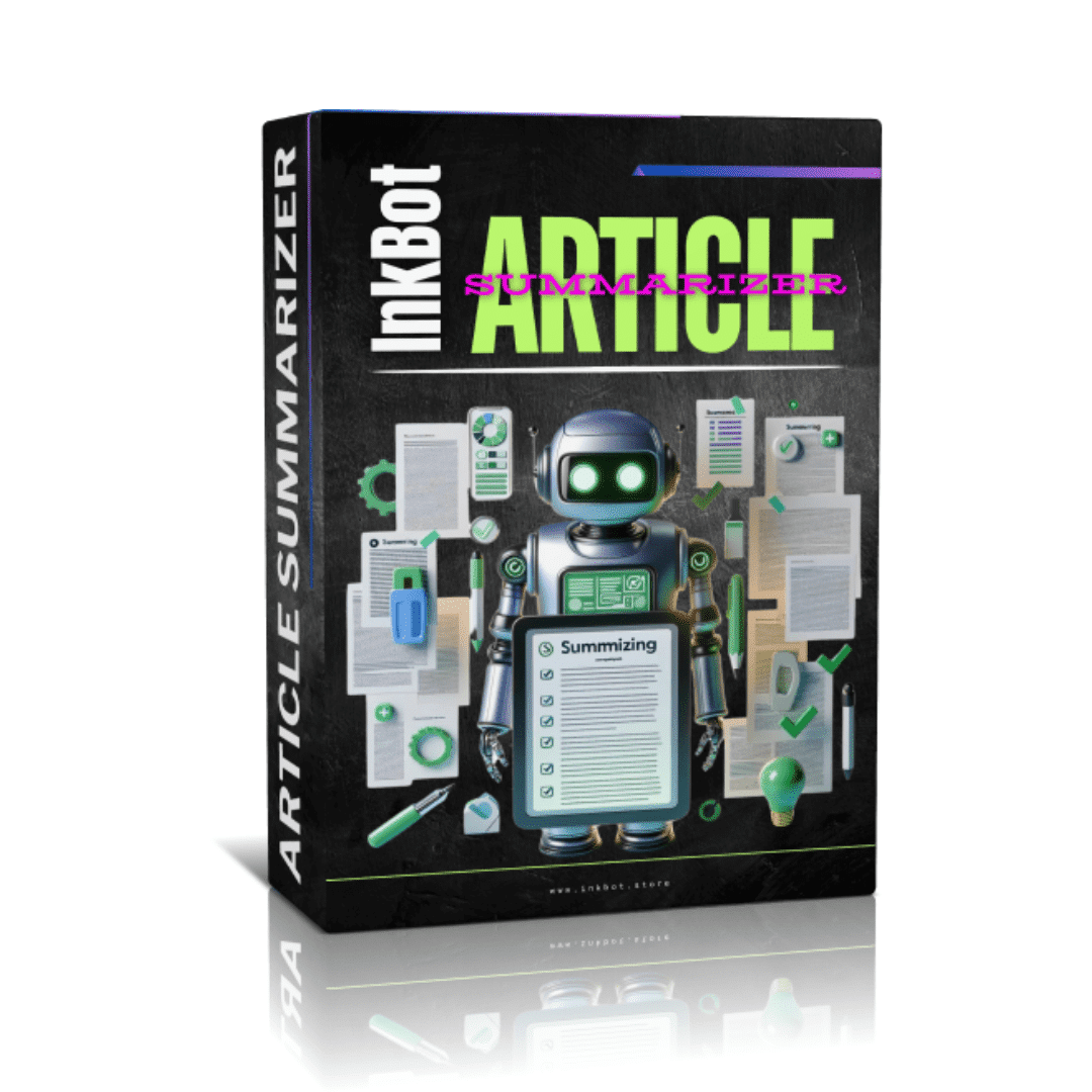 InkBot Article Summarizer Product Box