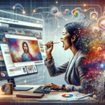 Alt text: "Solopreneur creating a stunning project cover in Google Docs using the AI image generator, showcasing the seamless integration of lifelike images and style variations to enhance document presentations."2024-11-19T04:33:25.989Z.png