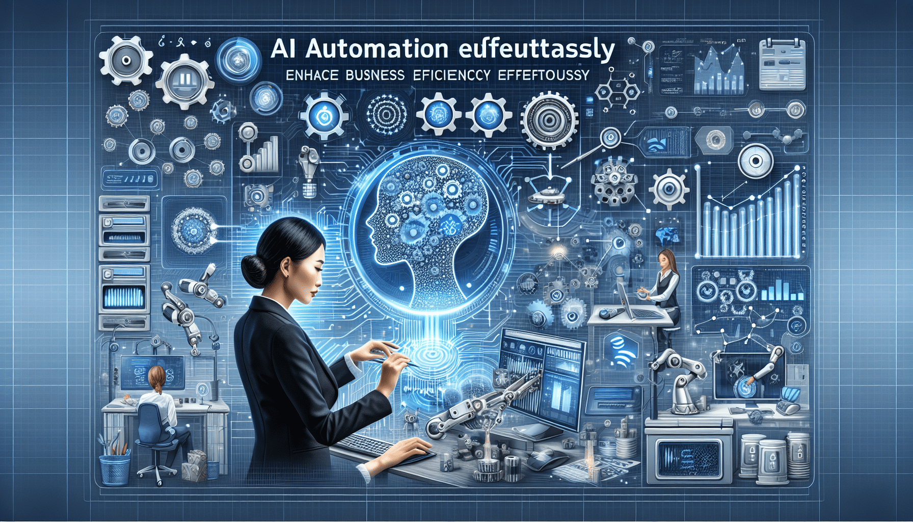 **Alt text:** "A solopreneur working on a laptop, utilizing AI automation tools to streamline business processes and enhance efficiency. The screen displays data analytics and automation software, showcasing the impact of AI on marketing trends."2024-11-21T04:34:27.367Z.png