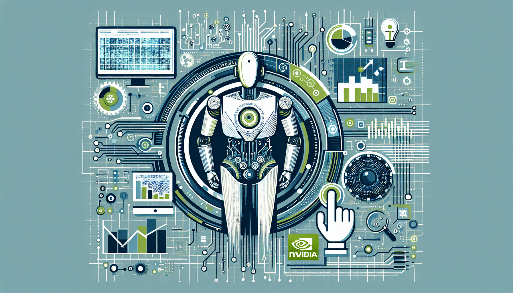 Image depicting a business meeting discussing "ChatGPT Automate" with charts and AI tech visuals, highlighting AI advancements for small business growth.