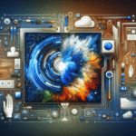 Image depicting a digital artist using computer software, showcasing the best AI image generator's capability in enhancing creative design.