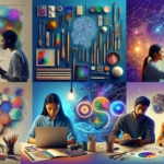 Image showing vibrant digital artwork created by an ai artwork generator free tool, symbolizing innovation and accessibility for small businesses.